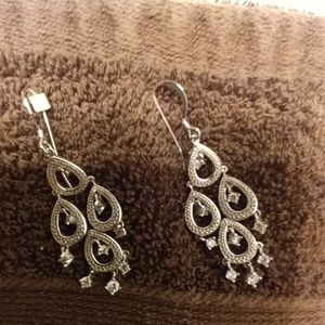 Sterling silver chandelier earrings